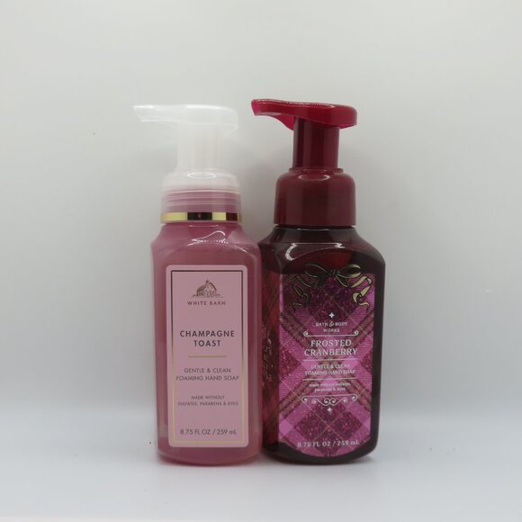 Bath & Body Works Champagne Toast & Frosted Cranberry foaming hand Soap - Picture 2 of 5